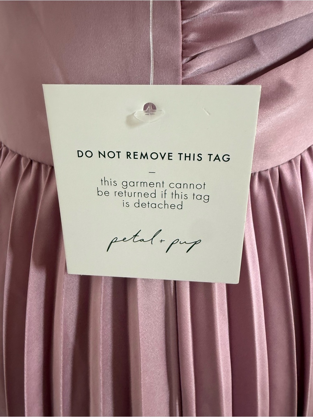 NWOT Dusty Rose Pleated Flutter Sleeve Midi Dress - Picture 10 of 15